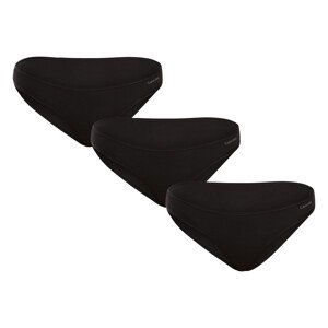 3PACK dámské kalhotky Calvin Klein černé (QD5218E-UB1) S