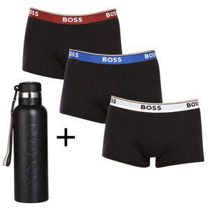 3PACK pánské boxerky Hugo Boss černé (50514928 976) XL