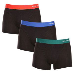 3PACK pánské boxerky Jack and Jones černé (12240403) XXL