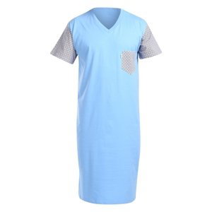 Pánská noční košile Foltýn modrá (FNKK24) XL