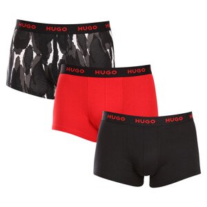 3PACK pánské boxerky Hugo Boss vícebarevné (50480170 022) M