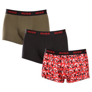 3PACK pánské boxerky Hugo Boss vícebarevné (50480170 306) XXL