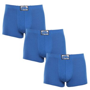 3PACK pánské boxerky Styx klasická guma modré (3Q1167) XL