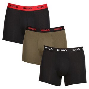 3PACK pánské boxerky Hugo Boss vícebarevné (50503079 972) L