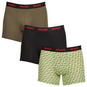 3PACK pánské boxerky Hugo Boss vícebarevné (50510192 321) XXL