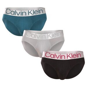 3PACK pánské slipy Calvin Klein vícebarevné (NB3129A-NA9) S