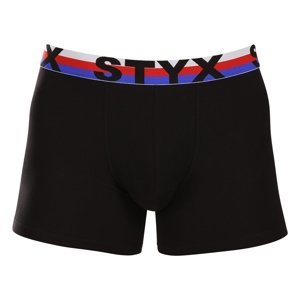 Pánské boxerky Styx long sportovní guma černé trikolóra (U1960) XL