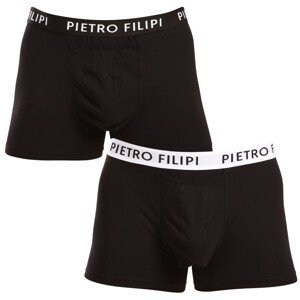 2PACK pánské boxerky Pietro Filipi černé (2BCL003) XXL
