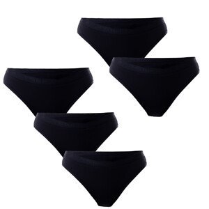 5PACK dámské kalhotky Pietro Filipi černé (5KB001) XL