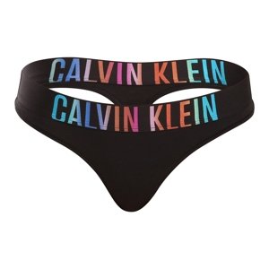 Dámská tanga Calvin Klein černé (QF7833E-UB1) S