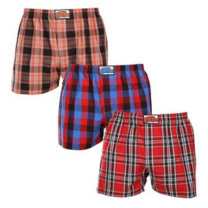 3PACK pánské trenky Styx klasická guma vícebarevné (3A102327) XXL