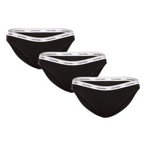 3PACK dámské kalhotky Calvin Klein černé (QD5207E-UB1) XL