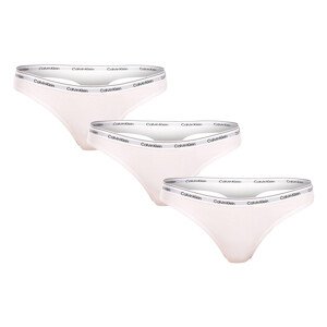 3PACK dámská tanga Calvin Klein bílá (QD5209E-100) L