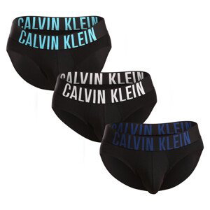 3PACK pánské slipy Calvin Klein černé (NB3607A-LXT) S
