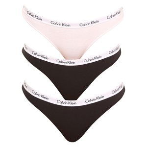 3PACK dámské kalhotky Calvin Klein vícebarevné (QD3588E-WZB) S