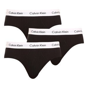 3PACK pánské slipy Calvin Klein černé (U2661G-001) M