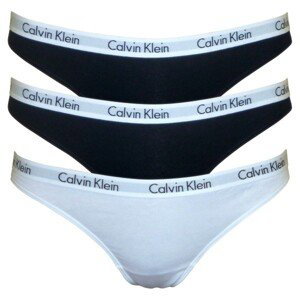 3PACK dámská tanga Calvin Klein vícebarevná (QD3587E-WZB) L
