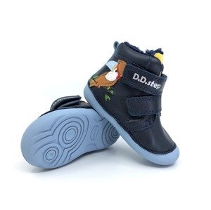Dětské zimní boty DD Step W015-953B Royal Blue Velikost: 23