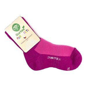 Zimní ponožky Surtex 70% Merino Růžové Velikost: 20 - 23