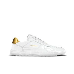 Barefoot tenisky Barebarics Zing - White & Gold - Leather Velikost: 40