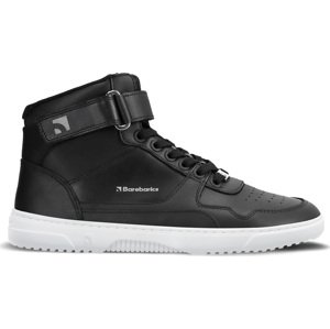 Barefoot tenisky Barebarics Zing - High Top - Black & White - Leather Velikost: 42