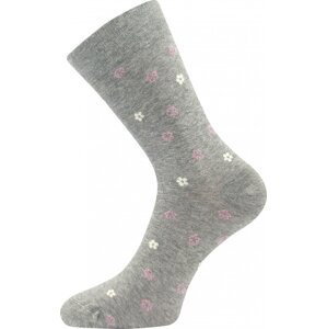 Lonka® Ponožky Lonka Flowrana - šedá melé Velikost: 35-38 (23-25)