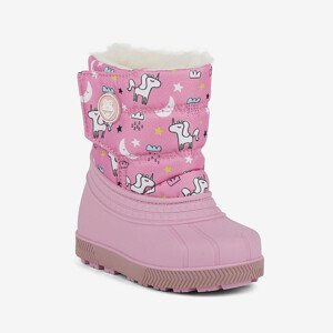 Dětské sněhule Coqui Powder Pink Unicorn Velikost: 20-21