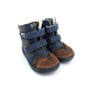 Dětské zimní boty KTR 315 Sova modrá VLNA Velikost: 28