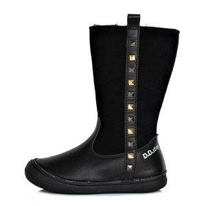 DD Step Dívčí kozačky DDstep W078-912 Black Velikost: 28