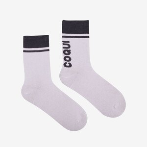 Bavlněné ponožky Coqui bílé Basic Velikost: 35 - 38