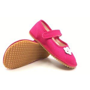 Dívčí Barefoot bačkory-baleríny Beda Pink Shine (BF 060010/BA) Velikost: 22