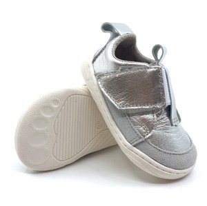 Barefoot capáčky Pegres SBF 64 stříbrná Velikost: 24, Vnitřní délka boty: 15,4 cm, Vnitřní šířka boty: 6,4 cm