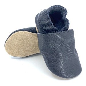 Kožené capáčky Funky Monkey Barefoot SOFT BRA-010 Antracit Velikost: 23, Vnitřní délka boty: 14,8 cm, Vnitřní šířka boty: 7,2 cm