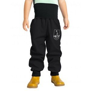 UNUO Batolecí Softshellové kalhoty bez zateplení Basic, Černé Velikost: 92 - 98