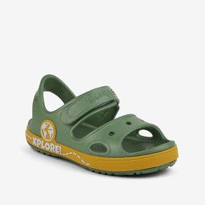 Sandálky Coqui Yogi zelená/žlutá Velikost: 20-21