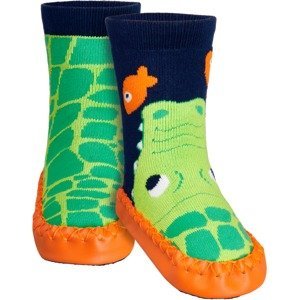 Ponožky s protiskluzem Playshoes Krokodýl Velikost: 21