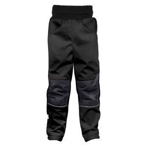 WAMU Dětské softshellové kalhoty, ČERNÁ Velikost: 134 - 140