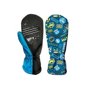 WAMU Dětské softshellové rukavice, BAGR, modrá Velikost: 1