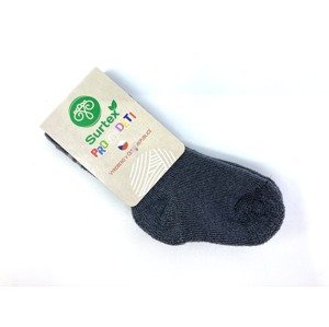 Merino ponožky pro miminka Surtex 90% Merino šedé Velikost: 0-6 M