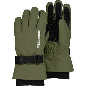Dětské rukavice Didriksons BIGGLES Gloves prstové - Deep Green 300 Velikost: 4-6