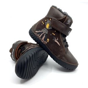 Svítící zimní boty DD Step W050-323B Chocolate Velikost: 25