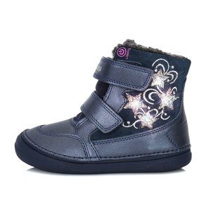 Dětské svítící zimní boty DD Step W078-320B Royal Blue Velikost: 27