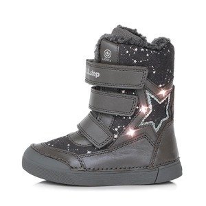Dětské svítící zimní boty DD Step W068-368B Dark Grey Velikost: 30