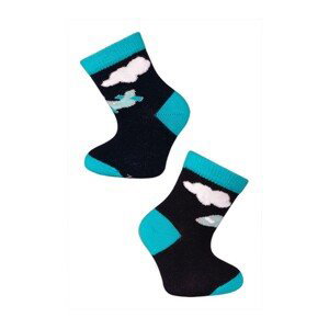 Bavlněné ponožky Trepon LETADLO tmavě modré Velikost: 15 - 18
