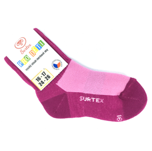 Zimní ponožky Surtex 70% Merino Růžové Velikost: 24 - 26