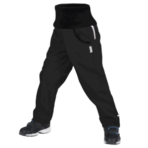 UNUO Softshellové kalhoty s fleecem STREET černé Velikost: 146 - 152