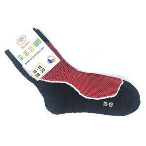 Ponožky Surtex 50% Merino Červené Velikost: 34 - 35