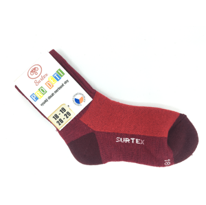 Zimní ponožky Surtex 80% Merino Červené Velikost: 18 - 19