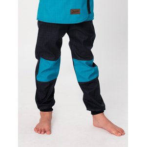 Drexiss Softshellové kalhoty jaro/podzim BLACK-PETROL Velikost: 152-158