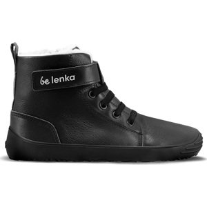 BeLenka Dětské zimní barefoot boty Be Lenka Winter Kids - All Black Velikost: 34